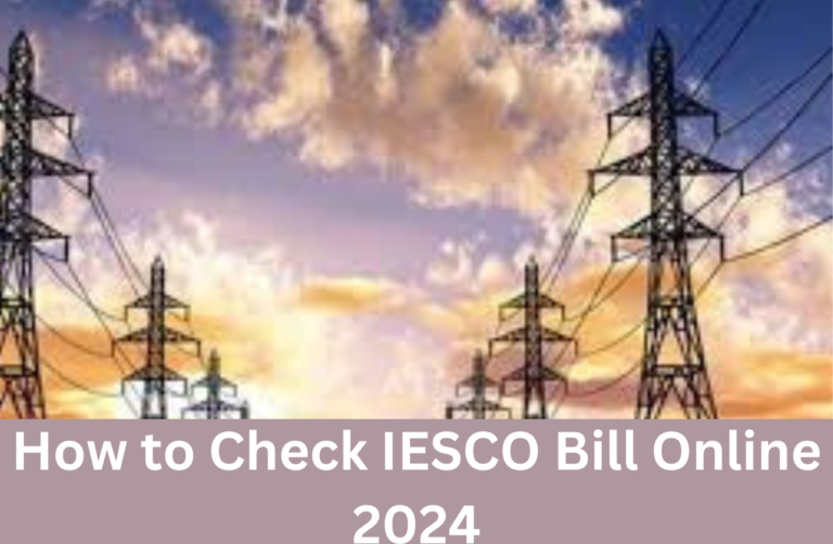 How to Check IESCO Bill Online 2024 | IESCO Online Bill Check