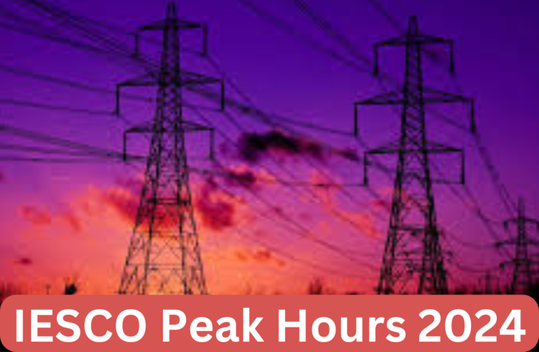 IESCO Peak Hours 2024