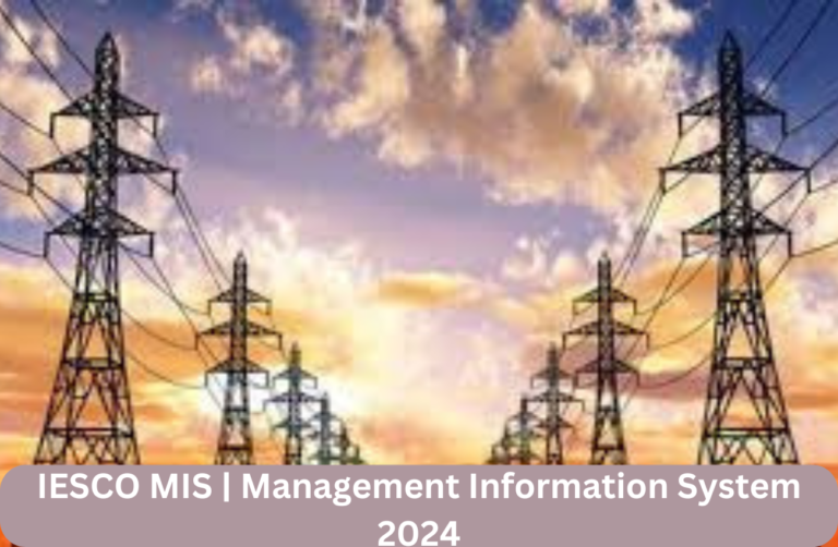 IESCO MIS | Management Information System 2024