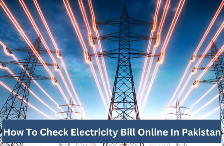 How To Check Electricity Bill Online in Pakistan