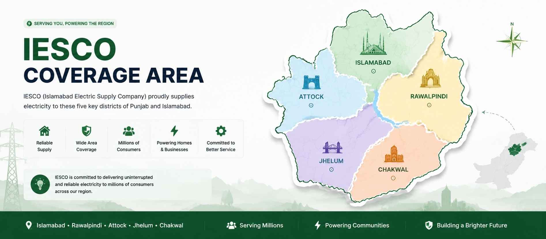 IESCO Coverage Areas