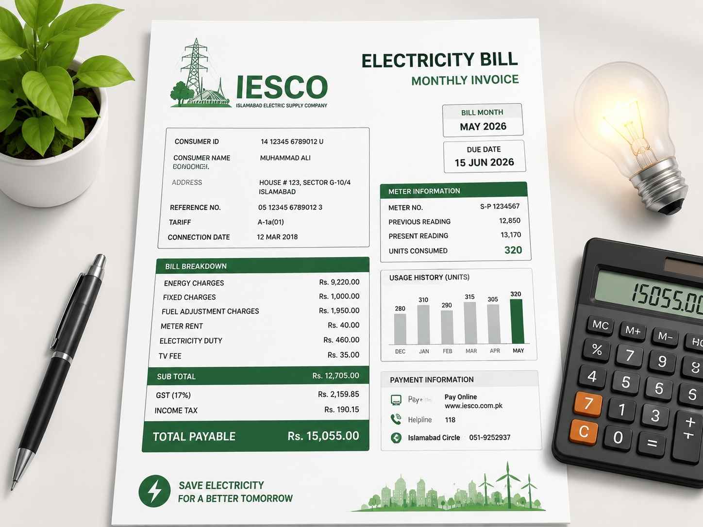IESCO Monthly Bill